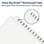 Avery® Legal Exhibit Dividers, Numerical 1-25 & Table of Contents, Clear (11370)~#|#~s1006294_sc7