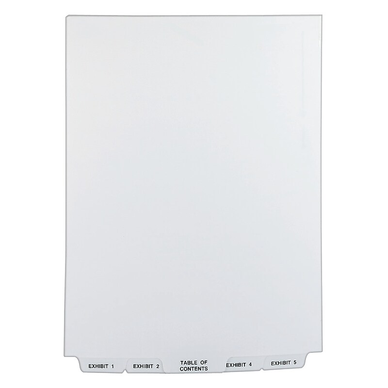 Avery Premium Collated Legal Paper Dividers, 1-25 & Table of Content Tabs, White, Avery Style, Letter Size, Bottom Tab (11378) image 1