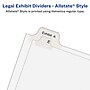 Avery Legal Pre-Printed Paper Dividers, Side Tab #5, White, Allstate Style, Letter Size, 25/Pack (82203)~#|#~sp92670351_sc7