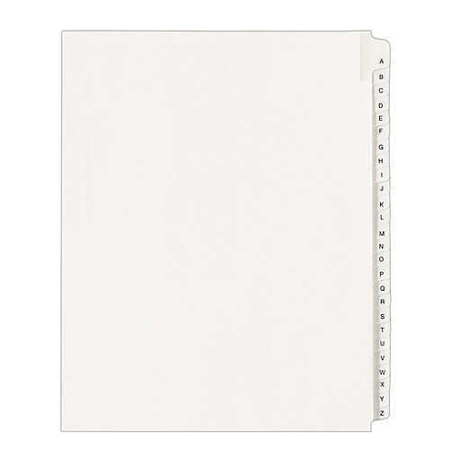 Avery Premium Collated Legal Paper Dividers, A-Z & Table of