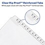 Avery Legal Pre-Printed Paper Divider Collated Set, A-Z Tabs, White, Allstate Style, Letter Size  (01700)~#|#~sp92670947_sc7
