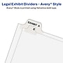Avery Premium Collated Legal Paper Dividers, 51-75 & Table of Content Tabs, White, Avery Style, Letter Size (11396)~#|#~sp92671009_sc7