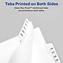 Avery Legal Pre-Printed Paper Divider Collated Set, A-Z Tabs, White, Allstate Style, Letter Size  (01700)~#|#~sp92671081_sc7