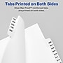 Avery Legal Pre-Printed Paper Divider Collated Set, 201-225 Tabs, White, Avery Style, Letter Size (01338)~#|#~sp92671311_sc7