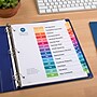 Avery Ready Index Table of Contents Pre-Printed Paper Dividers, 15 Tabs, Multicolor, 1 Set (11143)~#|#~sp92672965_sc7
