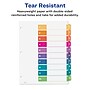 Avery Ready Index Table of Contents Paper Dividers, 1-10 Tabs, Multicolor, 6 Sets/Pack (11188)~#|#~sp92673025_sc7