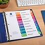 Avery Ready Index Table of Contents Paper Dividers, 1-10 Tabs, Multicolor, 6 Sets/Pack (11188)~#|#~sp92673026_sc7