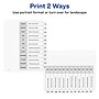 Avery Ready Index Table of Contents Paper Dividers, Jan-Dec Tabs, White (11126)~#|#~sp92673031_sc7