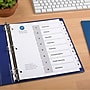 Avery Ready Index Table of Contents Paper Dividers, 1-8 Tabs, White (11132)~#|#~sp92673066_sc7