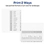 Avery Ready Index Table of Contents Paper Dividers, 1-15 Tabs, White (11142)~#|#~sp92673106_sc7