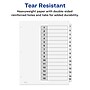 Avery Ready Index Table of Contents Paper Dividers, 1-15 Tabs, White (11142)~#|#~sp92673108_sc7