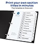 Avery Ready Index Table of Contents Paper Dividers, 1-12 Tabs, White (11140)~#|#~sp92673113_sc7