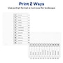 Avery Ready Index Table of Contents Paper Dividers, 1-12 Tabs, White (11140)~#|#~sp92673114_sc7