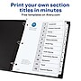 Avery Customizable Table of Contents Dividers, 12-Tabs, White, 3 Sets/Pack (11078)~#|#~sp92673220_sc7