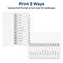 Avery Customizable Table of Contents Dividers, 12-Tabs, White, 3 Sets/Pack (11078)~#|#~sp92673221_sc7