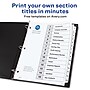 Avery Ready Index Customizable Table Of Contents Preprinted Paper Dividers, 15-Tab, White, 3 Sets/Pack (11079)~#|#~sp92673229_sc7