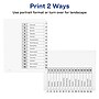 Avery Ready Index Customizable Table Of Contents Preprinted Paper Dividers, 15-Tab, White, 3 Sets/Pack (11079)~#|#~sp92673231_sc7