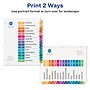 Avery Ready Index Table of Contents Paper Dividers, 1-15 Tabs, Multicolor, 6 Sets/Pack (11197)~#|#~sp92673242_sc7