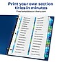 Avery Ready Index Table of Contents Double Column Paper Dividers, 1-32 Tabs, Multicolor (11322)~#|#~sp92673249_sc7