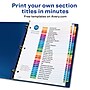 Avery Ready Index Table of Contents EcoFriendly Paper Dividers, 1-31 Tabs, Multicolor (11084)~#|#~sp92673291_sc7