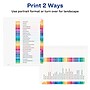 Avery Ready Index Table of Contents EcoFriendly Paper Dividers, A-Z Tabs, Multicolor (11085)~#|#~sp92673299_sc7