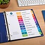 Avery Ready Index Table of Contents EcoFriendly Paper Dividers, 1-12 Tabs, Multicolor, 3 Sets/Pack (11083)~#|#~sp92673306_sc7