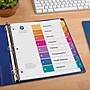 Avery Ready Index Table of Contents Paper Dividers, 1-8 Tabs, Multicolor, 24 Sets/Box (11168)~#|#~sp92673395_sc7