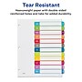 Avery Ready Index Table of Contents Paper Dividers, 1-12 Tabs, Contemporary Multicolor (11847)~#|#~sp92673411_sc7
