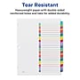 Avery Ready Index Table of Contents Paper Dividers, A-Z Tabs, Contemporary Multicolor (11844)~#|#~sp92673430_sc7