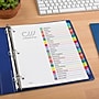 Avery Ready Index Table of Contents Paper Dividers, A-Z Tabs, Contemporary Multicolor (11844)~#|#~sp92673433_sc7