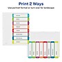 Avery Ready Index Table of Contents Paper Dividers, 1-8 Tabs, Contemporary Multicolor (11841)~#|#~sp92673440_sc7