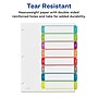 Avery Ready Index Table of Contents Paper Dividers, 1-8 Tabs, Contemporary Multicolor (11841)~#|#~sp92673442_sc7
