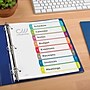 Avery Ready Index Table of Contents Paper Dividers, 1-8 Tabs, Contemporary Multicolor (11841)~#|#~sp92673443_sc7