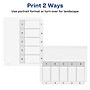 Avery Ready Index Table of Contents Paper Dividers, 1-5 Tabs, White, 6 Sets/Pack (11821)~#|#~sp92673450_sc7