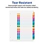 Avery Ready Index Table of Contents Paper Dividers, 1-31 Tabs, Multicolor, 6 Sets/Pack (11831)~#|#~sp92673461_sc7