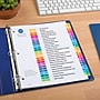 Avery Ready Index Table of Contents Pre-Printed Paper Divider, A-Z Tabs , Multicolor, 6 Sets (11832)~#|#~sp92673463_sc7