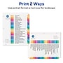 Avery Ready Index Table of Contents Pre-Printed Paper Divider, A-Z Tabs , Multicolor, 6 Sets (11832)~#|#~sp92673464_sc7