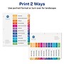 Avery Ready Index Table of Contents Pre-Printed Monthly Paper Divider, Jan-Dec, Multicolor, 6 Sets (11830)~#|#~sp92673567_sc7