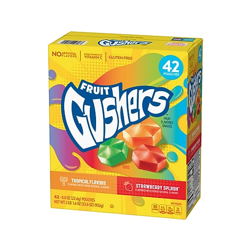 Betty Crocker Fruit Gushers Gluten Free Fruit Gummies Variety Pack
