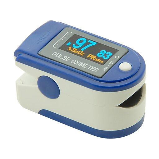 Veridian Healthcare Fingertip Pulse Oximeter, Blue (CMS50DA) at Staples