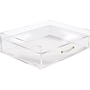 Russell+Hazel Bloc Inbox+Drawer, Clear Acrylic with Gold-Toned Hardware (31385)~#|#~sp92753227_sc7