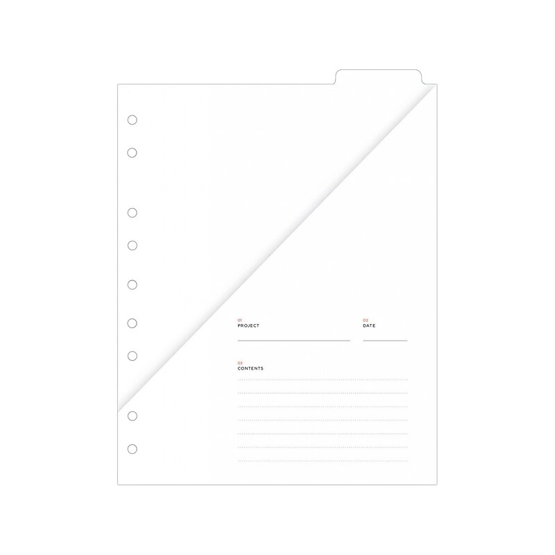 Russell+Hazel Mini Pocket Folder, White (31766) image 1