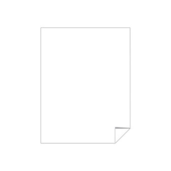 Astrobrights Astrodesigns Inkjet/Laser Sticker Paper Labels, 8 1/2" x 11", Matte White, 15 Sheets/Pack (91296-01)