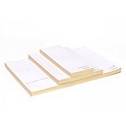 Russell+Hazel In Due Time Notepads, White/Gold, 80 Sheets/Pad, 3 Pads/Set (27619)
