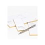 Russell+Hazel In Due Time Notepads, White/Gold, 80 Sheets/Pad, 3 Pads/Set (27619)~#|#~sp92836503_sc7