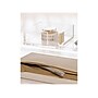 Russell+Hazel Bloc Desktop Dispenser, 4" x 1.5", Clear/Gold (32025)~#|#~sp92836511_sc7