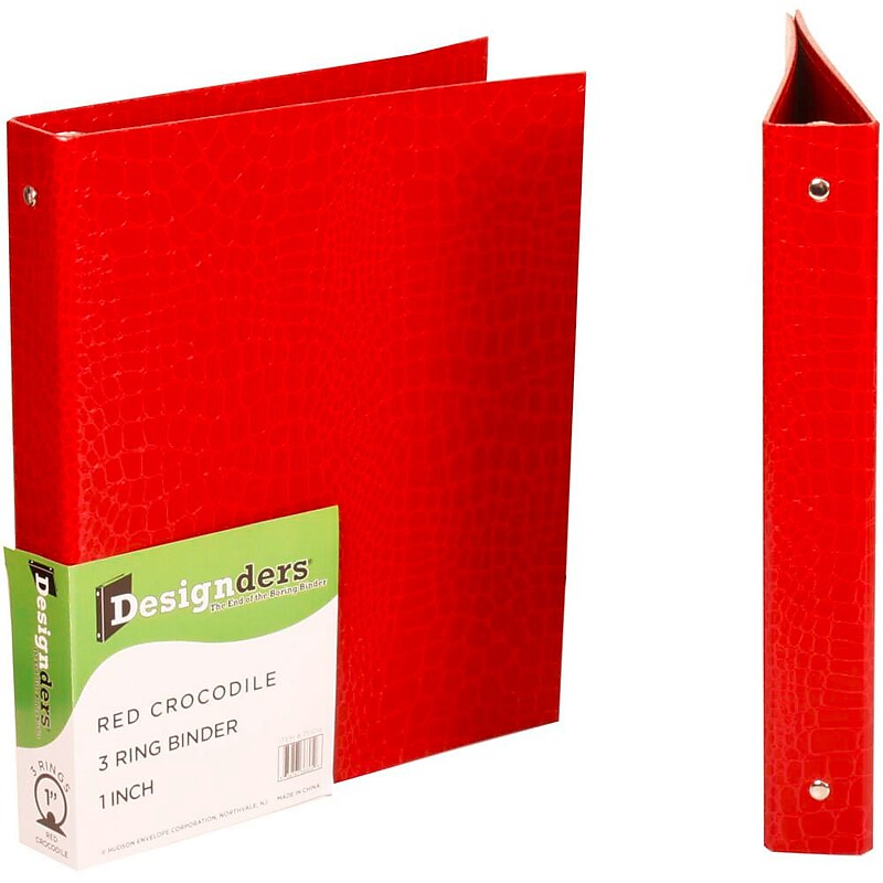 JAM Paper 1" 3-Ring Non-View Binders, Red, 48/Pack (751CREB) image 1