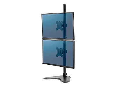 Fellowes Professional Series Freestanding Dual Stacking Monitor Arm, Up to 32″ Monitor, Black (8044001) Sansujyuku sansujyuku.com