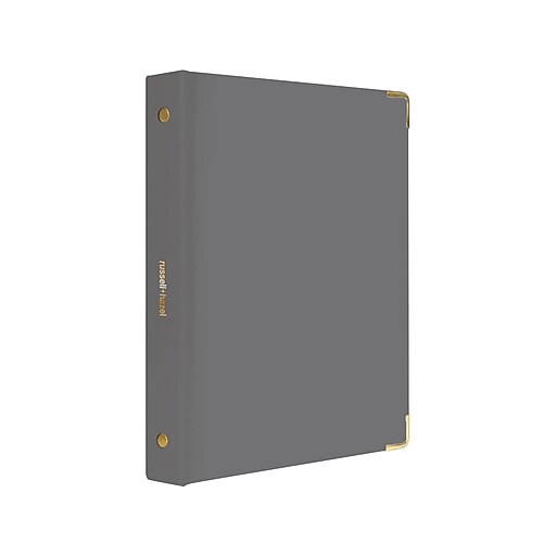 Russell+Hazel Standard 1/2" 3Ring Mini Binder, Charcoal (18775) at Staples
