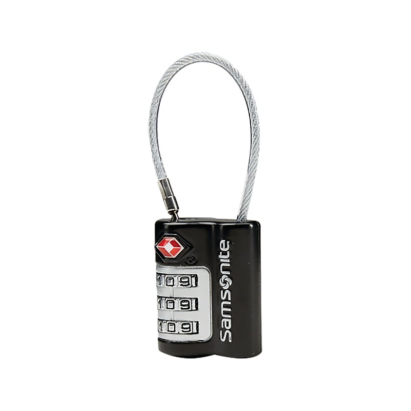 Samsonite 3-Digit Combination Lock, Black (91956-1582) image 1